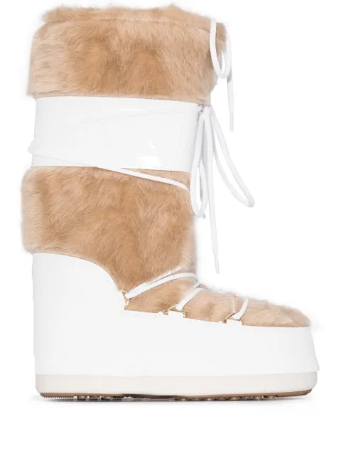 faux fur trim snow boots | Farfetch (CA)