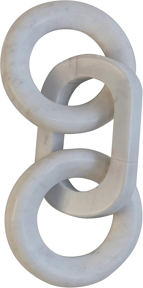 Bloomingville Marble Chain Décor, White Decor | Amazon (US)