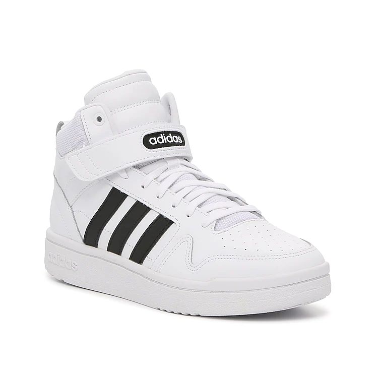 adidas Postmove Mid Sneaker | Women's | White/Black | Size 8 | Sneakers | Court | High Top | DSW