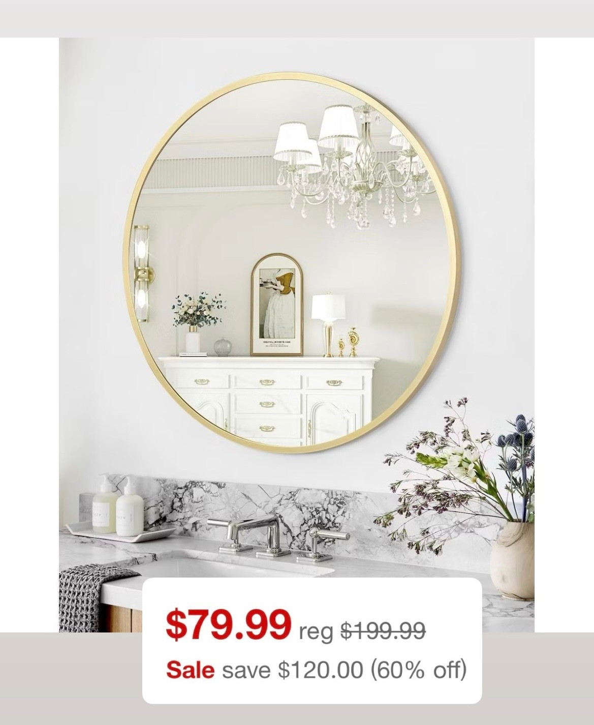 Elegant and timeless ✨
This gold round mirror adds the perfect touch of modern glam to any space. Styled with neutral decor, soft lighting, and gold accents for a calm, polished look.

#HomeInspo #BathroomDesign #ModernDecor #GoldMirror #MarbleVanity #WayfairFinds #HomeStyling #InteriorInspo #GlamBathroom #MinimalChic


#LTKHome