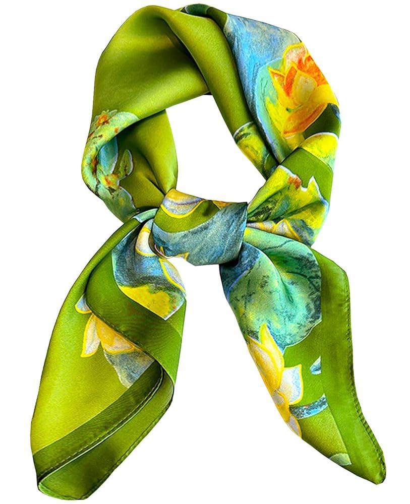 Dailyacc Hair Bandanas Scarf For Women Lightweight Fashion Neck Silk Satin Head Scarves For Sleep... | Amazon (US)