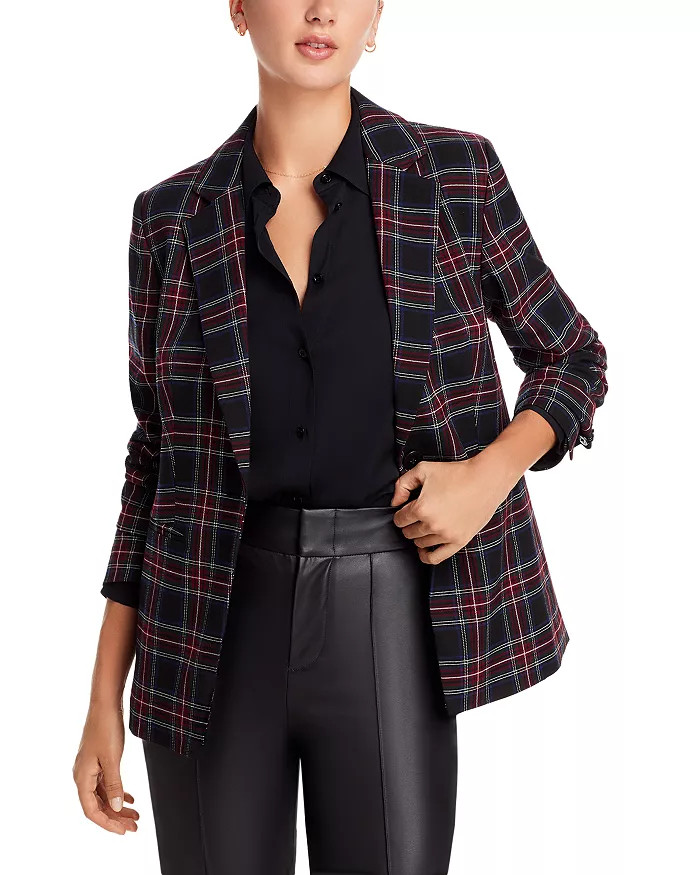 Plaid Notched Lapel Blazer | Bloomingdale's (US)