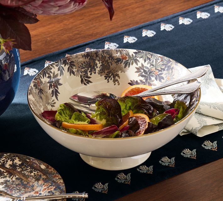 Kravet Folly Scenic Stoneware Serving Bowl | Pottery Barn (US)