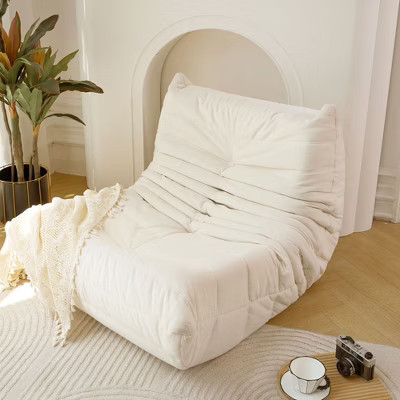 CAVINAS Bean Bag Chair Comfy Fireside Chair with Memory Foam Floor Chair for Adults for Living Room, Gaming Venue, Off-White | Target