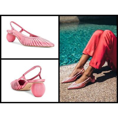 💕CULT GAIA💕 Alia Slingback Mule Heels ~ Pink 40 EU New In Box | eBay US