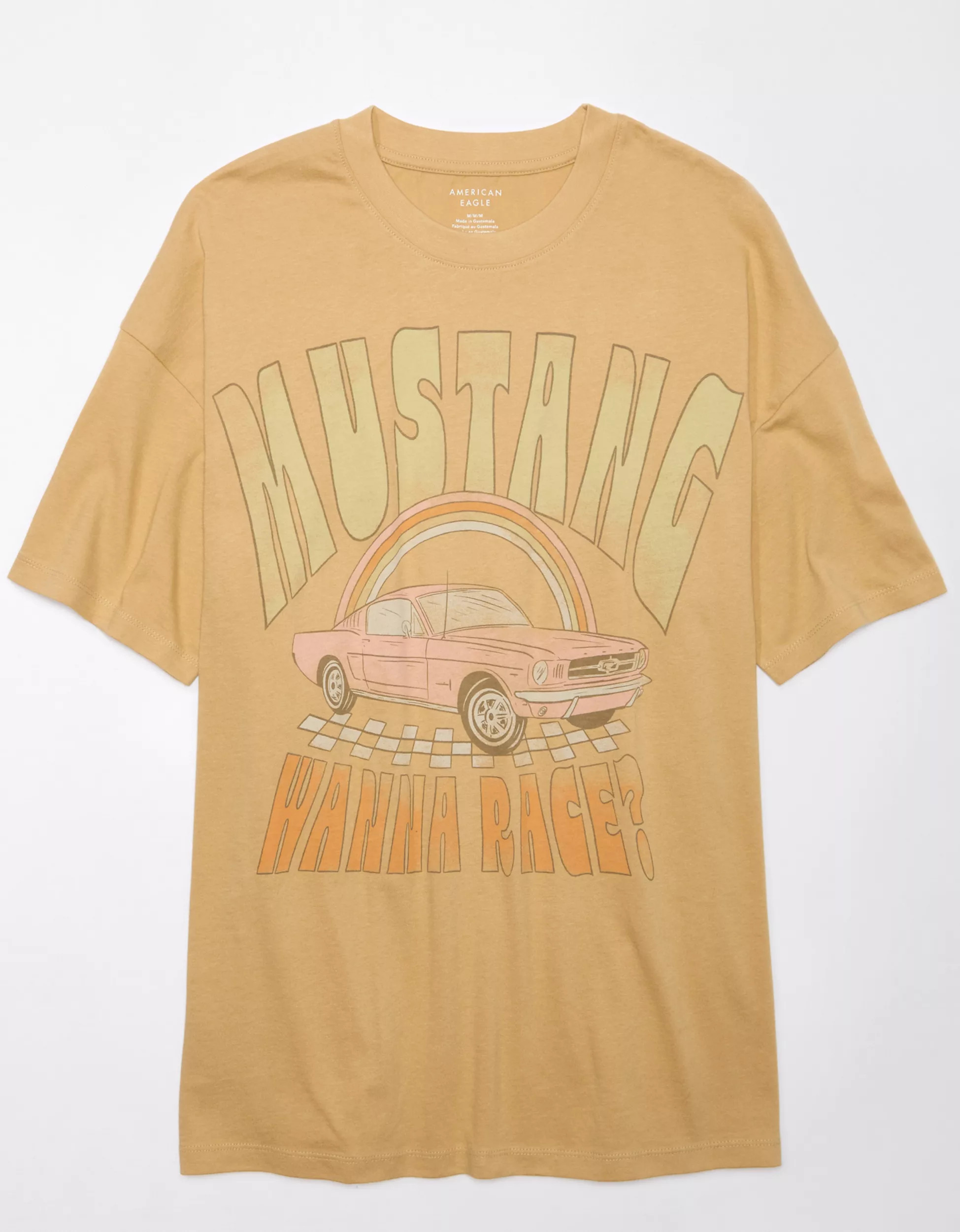 AE Oversized Mustang Graphic Tee | American Eagle Outfitters (US & CA)
