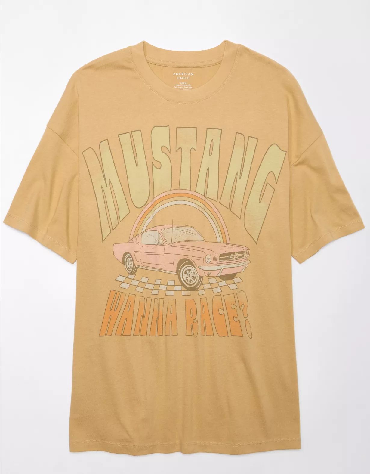AE Oversized Mustang Graphic Tee | American Eagle Outfitters (US & CA)