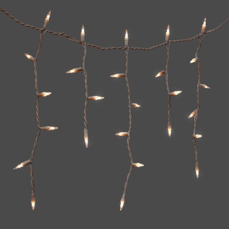 300ct Incandescent Mini Christmas Christmas Icicle Lights Clear with White Wire - Wondershop™ | Target