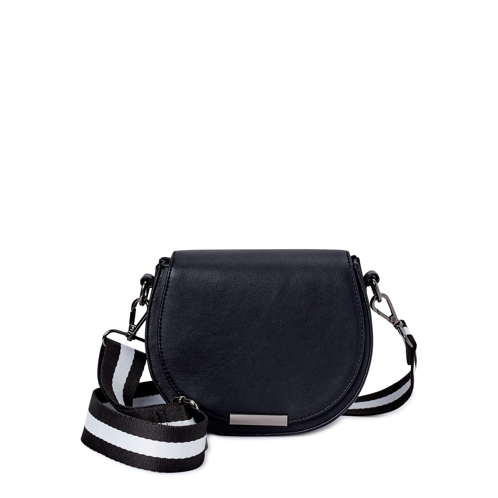 No Boundaries Bag Bar Saddle Crossbody Handbag | Walmart (US)