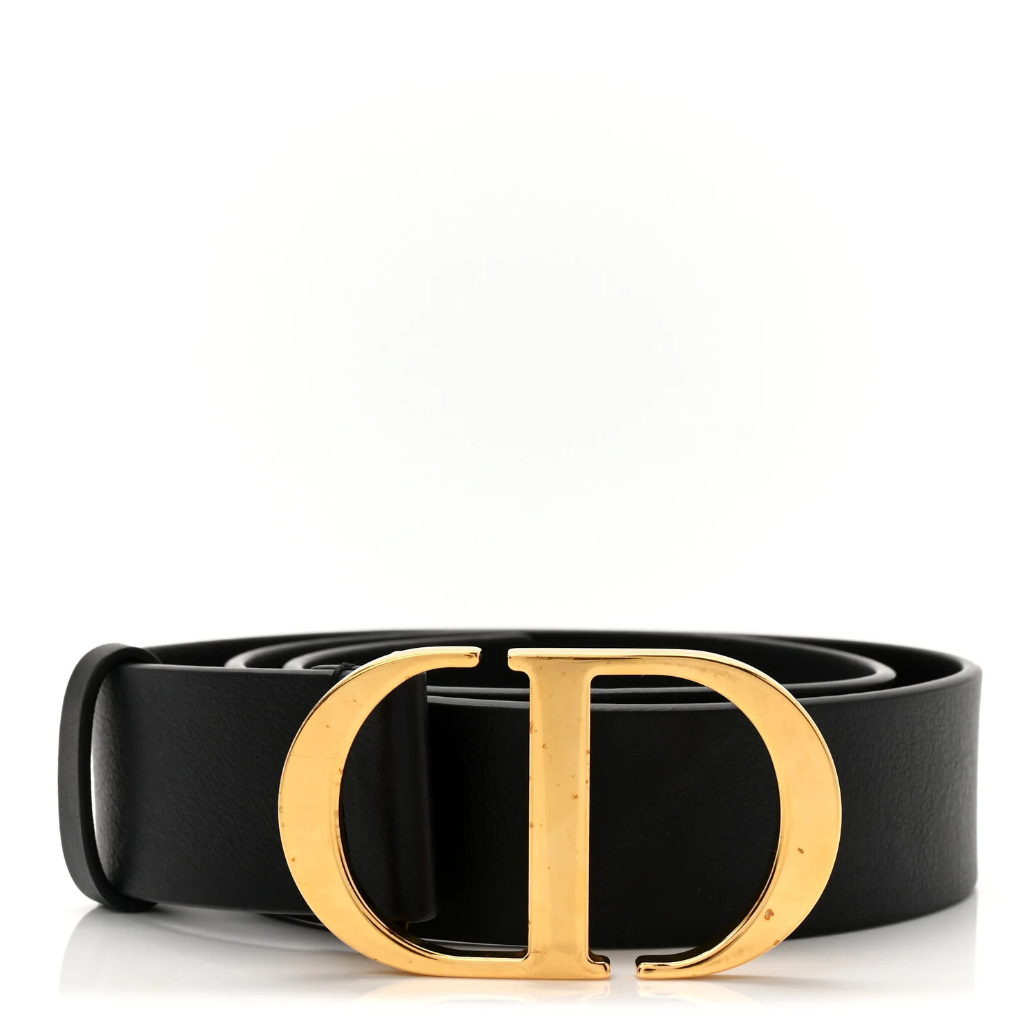 Calfskin CD Belt 75 30 Black | FASHIONPHILE (US)