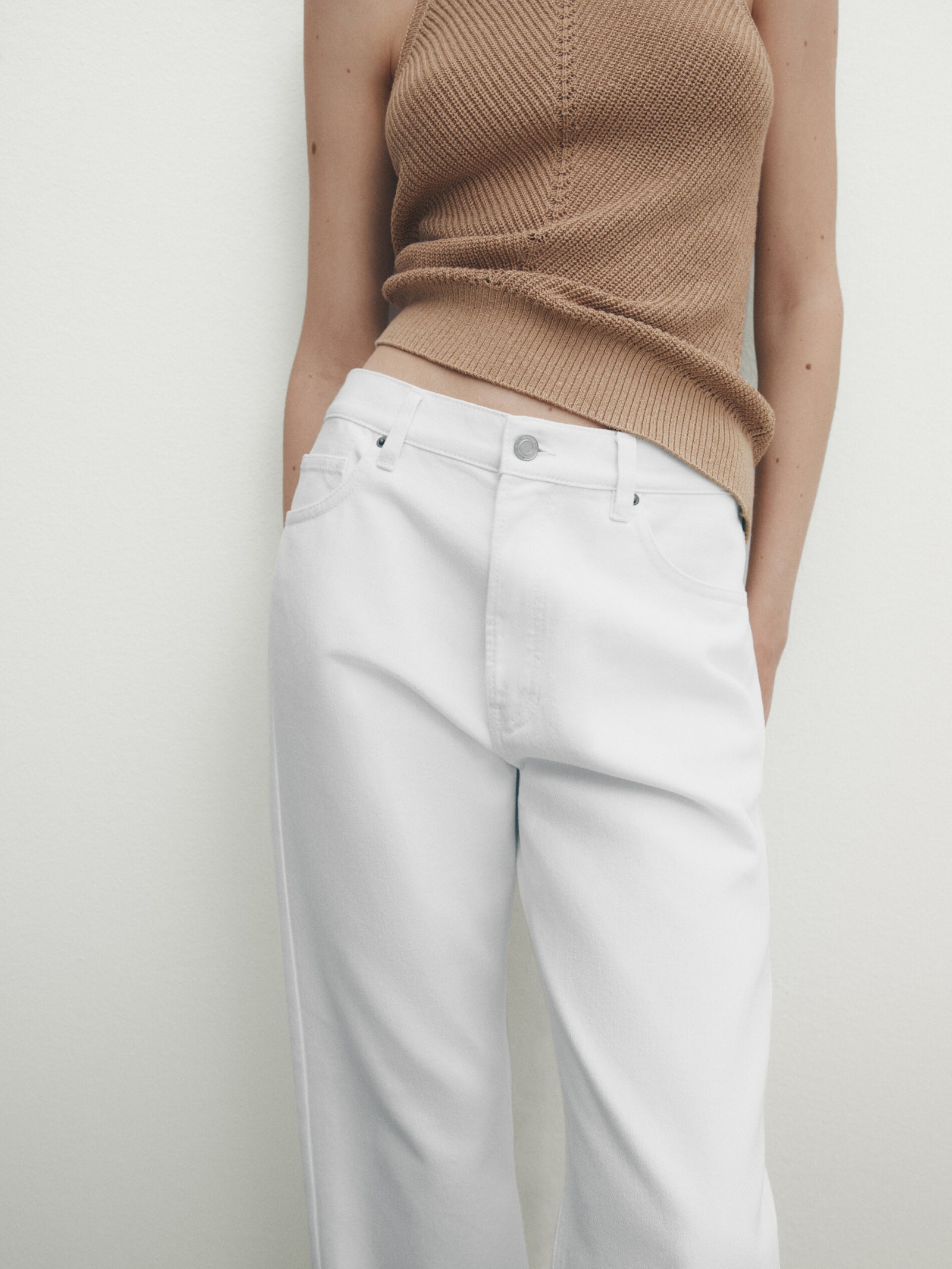 Relaxed straight fit jeans | Massimo Dutti US