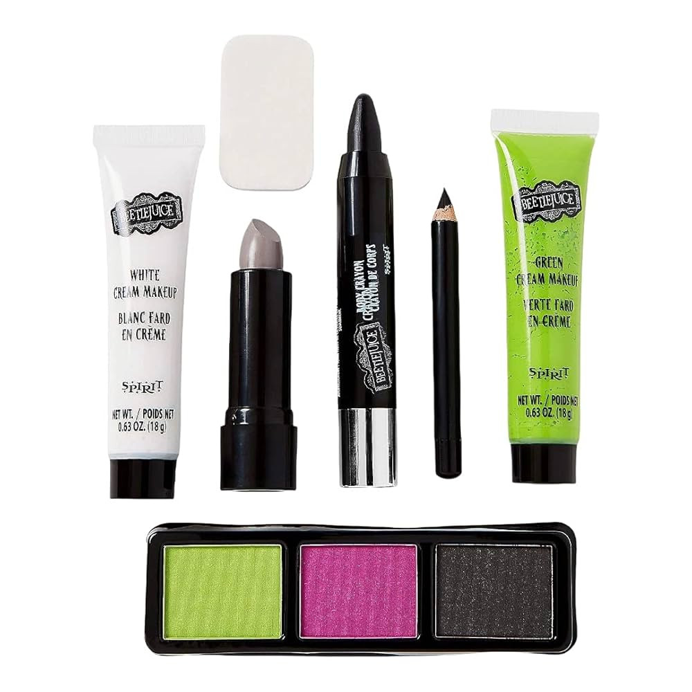 Spirit Halloween Adult Beetlejuice Costume (Beetlejuice Makeup Kit, One Size) | Amazon (US)
