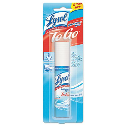 Lysol To Go Disinfectant Spray, Crisp Linen, Travel Size - 1.5 oz (Pack of 4) | Amazon (US)