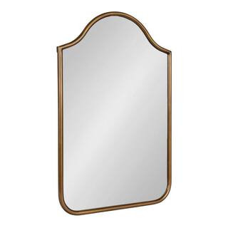 Kate and Laurel Fellows 23.62 in. W x 36.00 in. H Gold Arch Transitional Framed Decorative Wall M... | The Home Depot