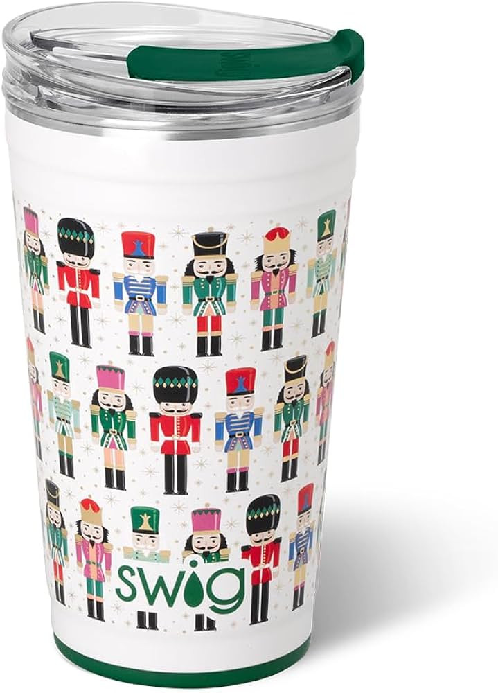 Swig Life 24oz Party Cup, Stackable Insulated Travel Coffee Tumbler with EZ Slider Lid, Cup Holde... | Amazon (US)