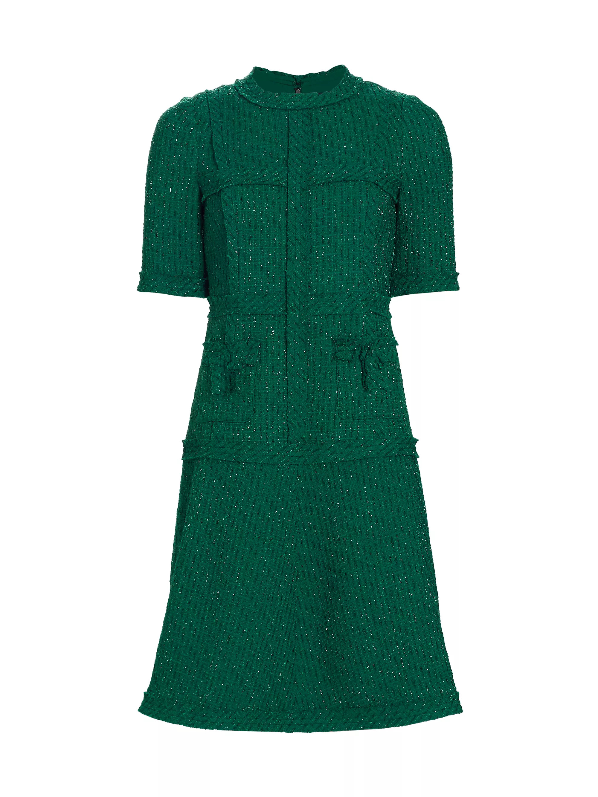 Metallic Striped Tweed Sheath Dress | Saks Fifth Avenue