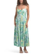 Linen Blend Button Down Maxi Dress | TJ Maxx