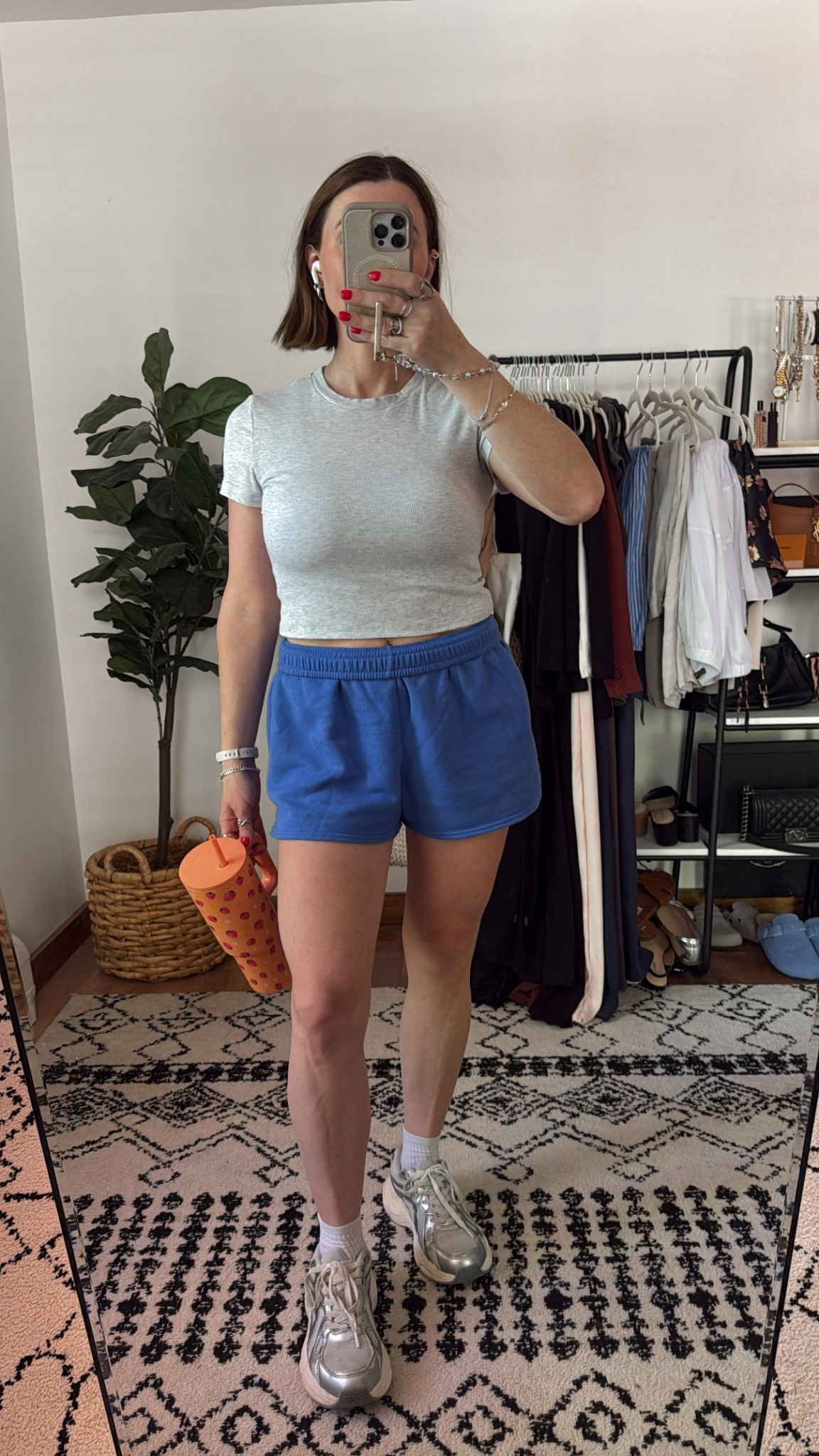 casual summer walking outfit 💙 wearing a M in both top & shorts 

#LTKFindsUnder50 #LTKSummerEdit #LTKPetite