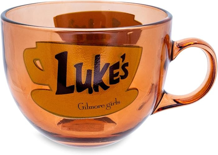 Silver Buffalo Gilmore Girls Luke's Diner Glass Mug | Large Coffee Cup For Espresso, Tea, Mocha |... | Amazon (US)