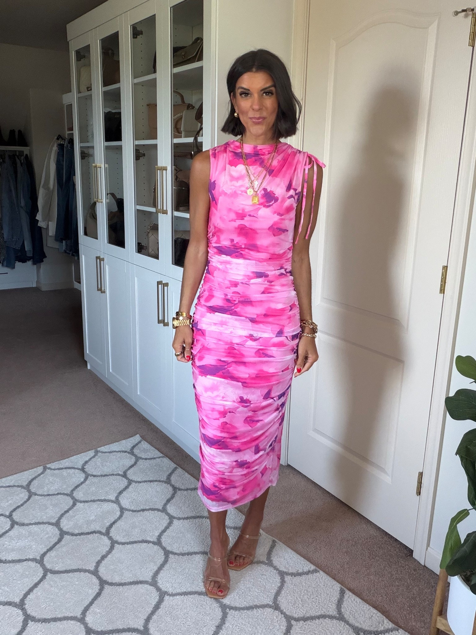 I’m 5’5” and in size small in dress 

#LTKSeasonal #LTKootd #LTKgrwm