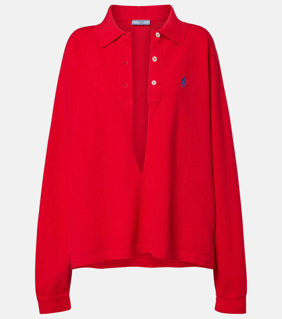 Logo cotton piqué polo shirt | Mytheresa (UK)