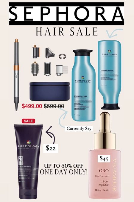 Sephora is having one day only sales on certain hair items! Sale is running through 5/11. Here is today’s sale items! 

#LTKsalealert #LTKfindsunder100 #LTKbeauty