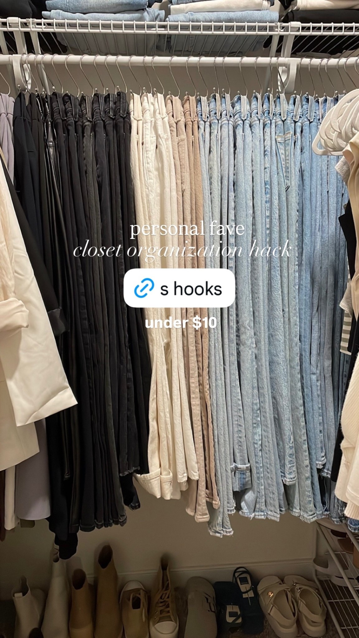 personal fave  closet organization hack  under $10