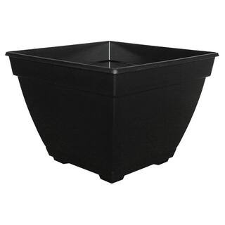 Dynamic Design Newbury 14.88 in. x 11 in. Black Resin Deck Box Planter-NQ1510BK - The Home Depot | The Home Depot