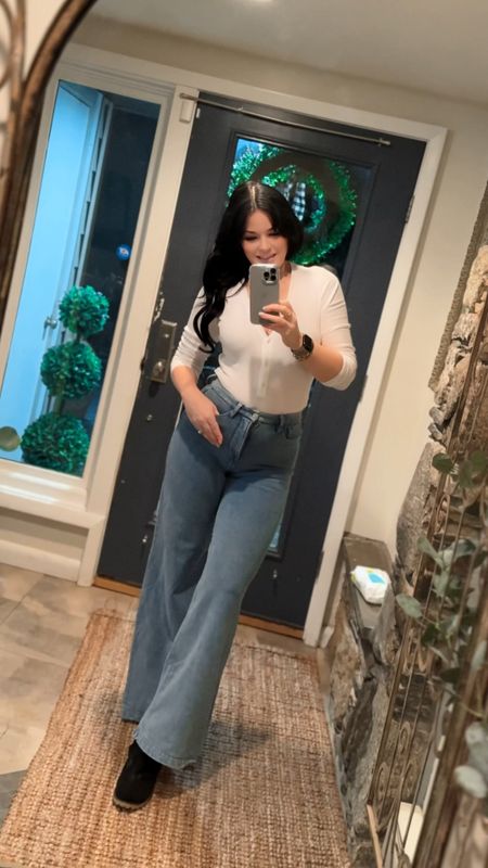 Can you believe these are sweatpants? They're so comfy too, made of terry 

Winter outfits, ootd, jeans, denim

#LTKover40 #LTKVideo #LTKMostLoved