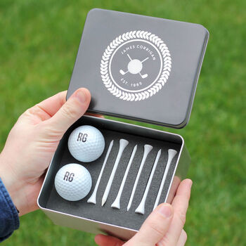 Personalised Golf Set With Golf Balls And Tees | Not On The High Street