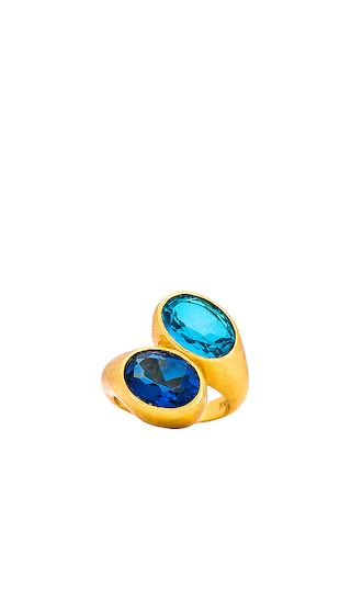 VALERE Santorini Ring in Blue. - size 7 (also in 6) | Revolve Clothing (Global)