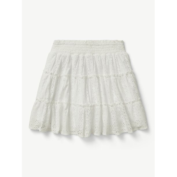 Justice Girls Smocked Cold Shoulder Ruffled 2-Piece Outfit Set, Sizes XS-XLP - Walmart.com | Walmart (US)