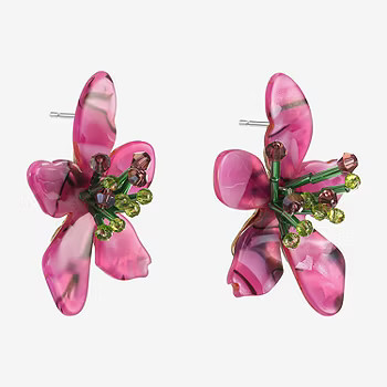 new!Bijoux Bar Flower Drop Earrings | JCPenney