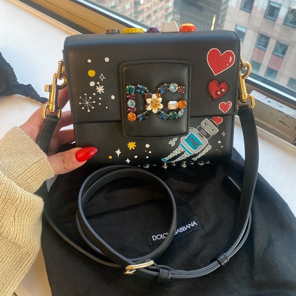 Dolce & Gabbana DG Millennials mini black embellished bag. | Poshmark