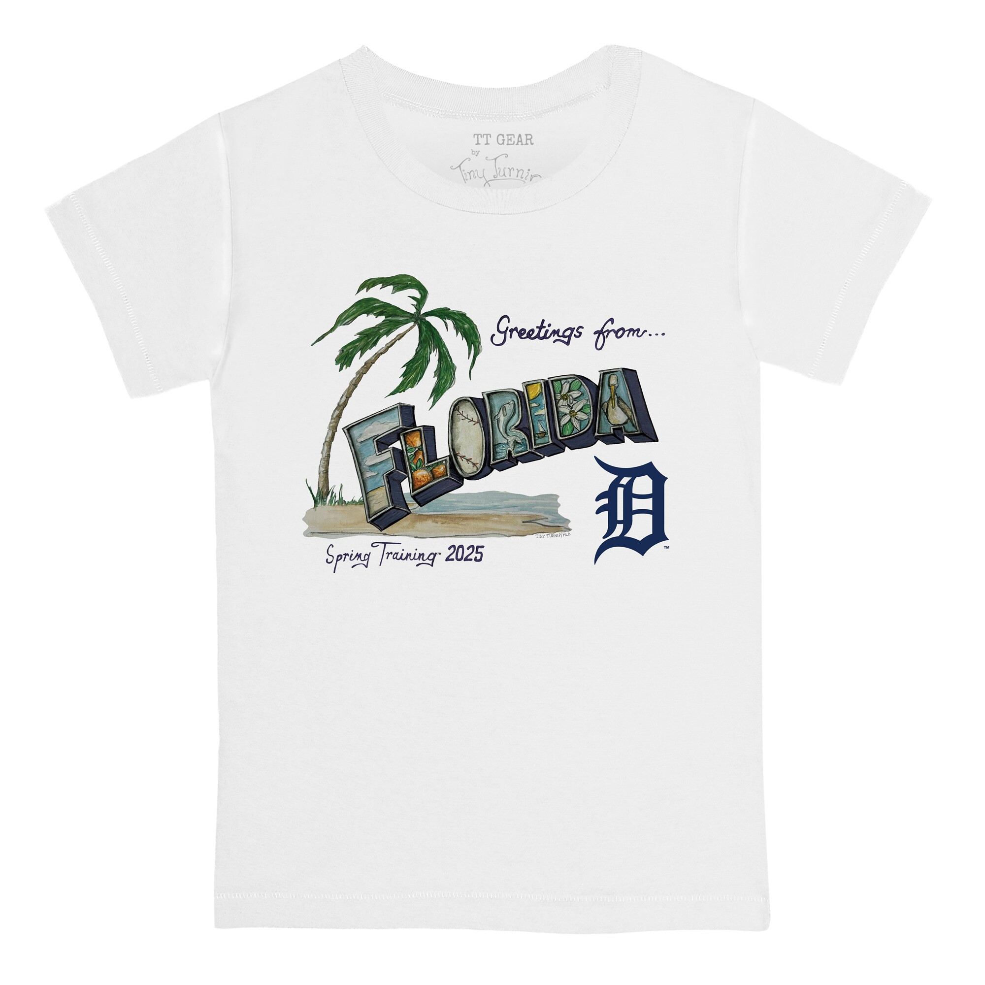 Detroit Tigers Tiny Turnip Youth 2025 Spring Training Grapefruit League T-Shirt - White | Fanatics