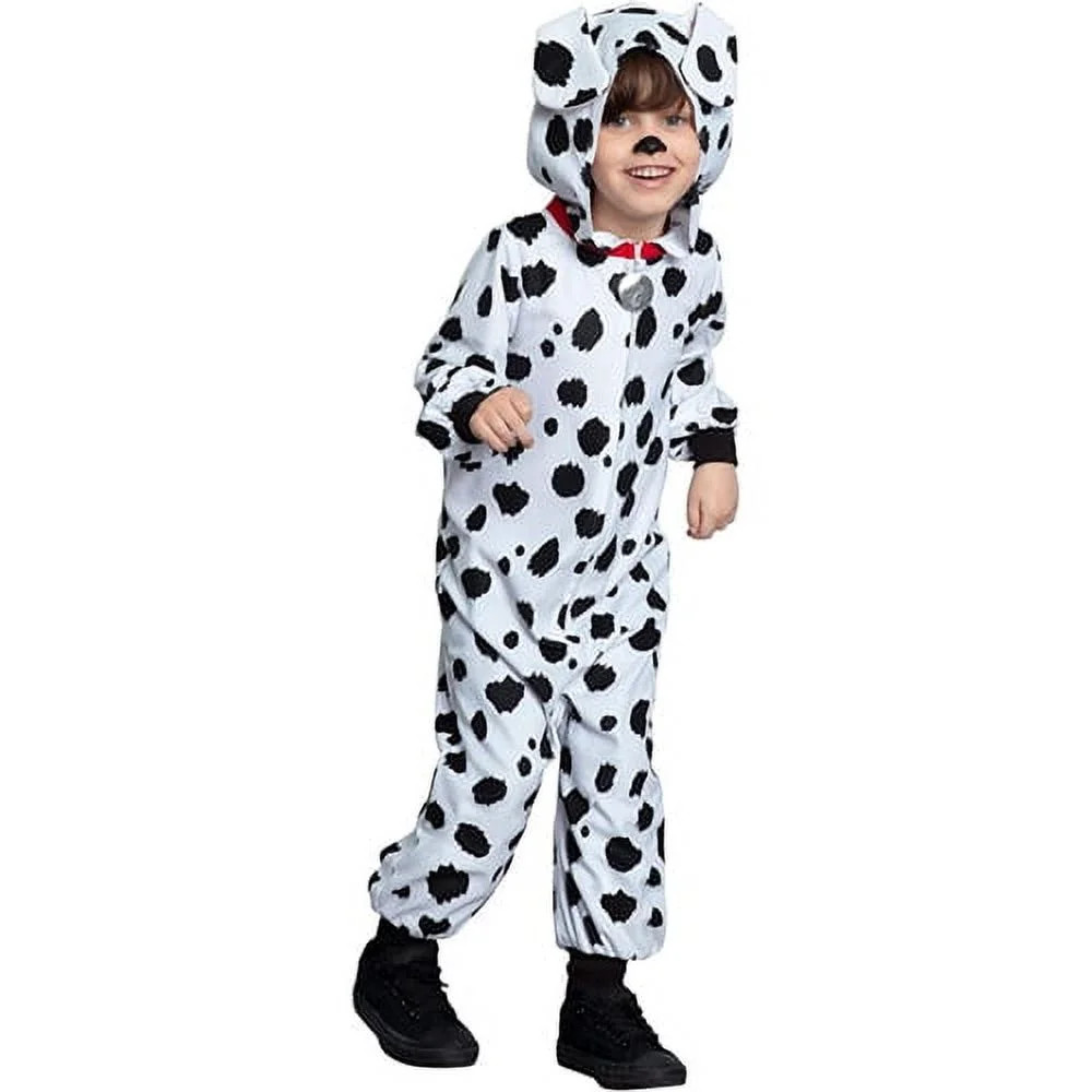 Amscan Dalmatian Zipster Halloween Costume for Kids, 3-4T, Includes Jumpsuit and Tail | Walmart (US)