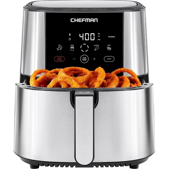 Chefman Turbofry Touch XL 8 Qt. Air Fryer With Digital Controls - Stainless Steel, New | Walmart (US)