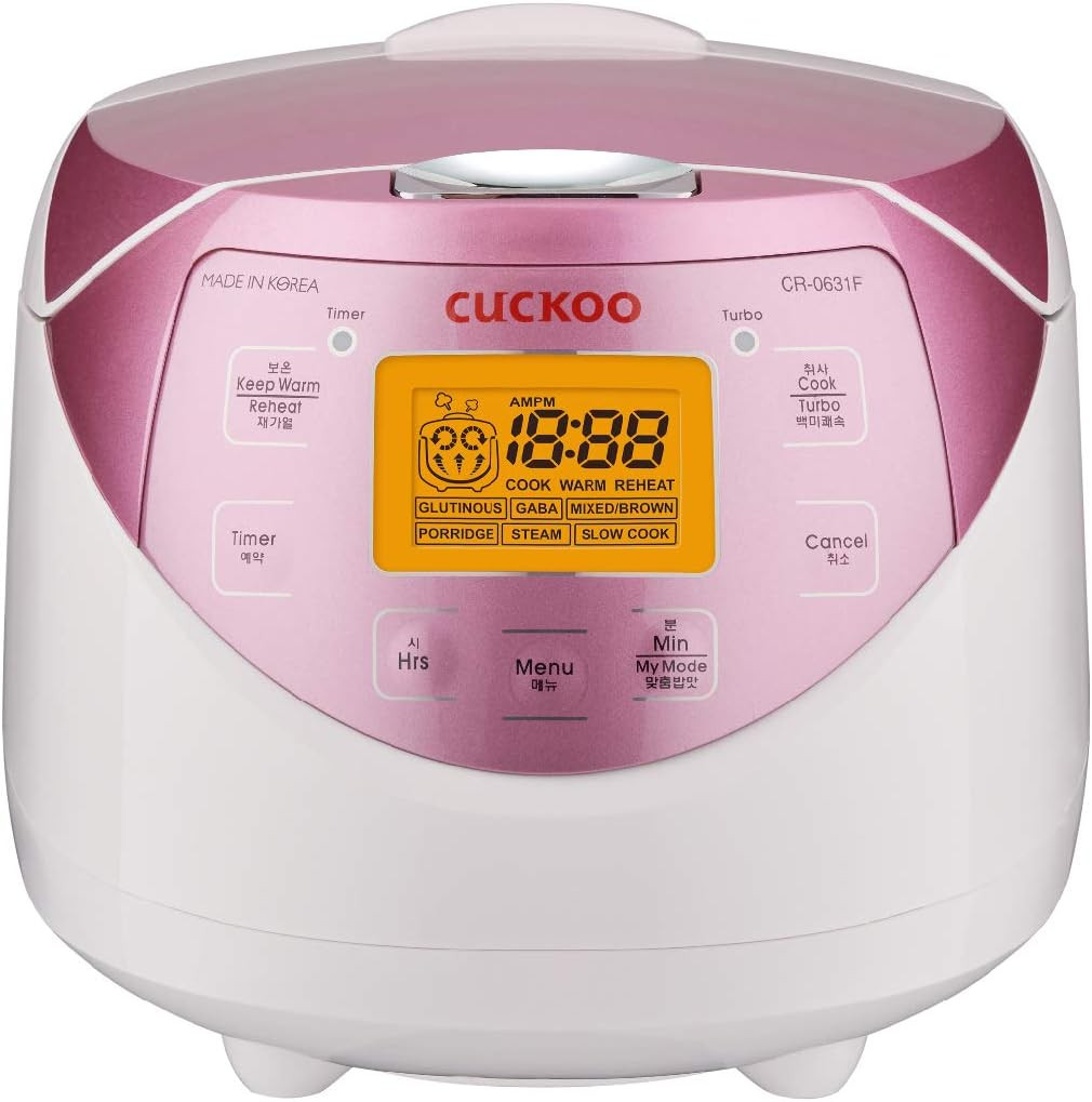 CUCKOO CR-0631F 6-Cup (Uncooked) / 12-Cup (Cooked) Micom Rice Cooker with Nonstick Inner Pot, 7 M... | Amazon (US)