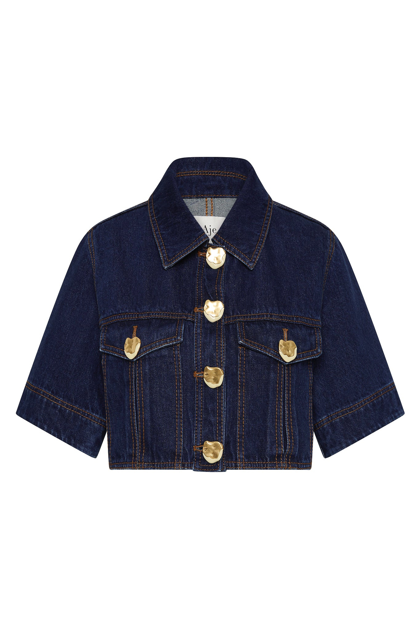 Gianna Denim Cropped Top
  
    £211.00 | aje. (US, UK, Europe, ROW)