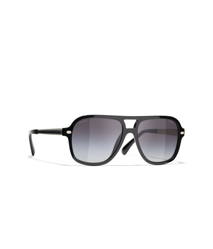Pilot Sunglasses Black & Gold Pilot Sunglasses | CHANEL | Chanel, Inc. (US)