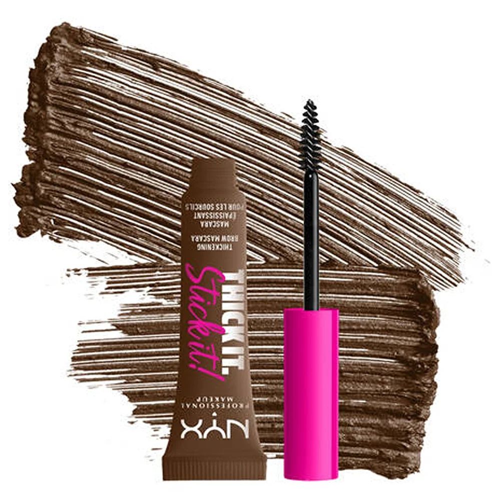 NYX Professional Makeup Thick it Stick it Thickening Brow Gel Mascara, Brunette | Walmart (US)