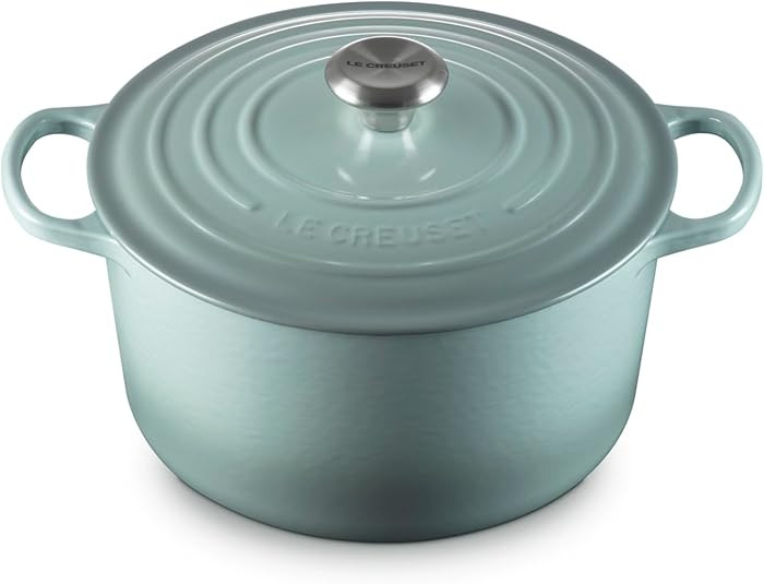 Le Creuset Enameled Cast Iron Signature Deep Round Oven, 6.5 qt., Sea Salt | Amazon (US)