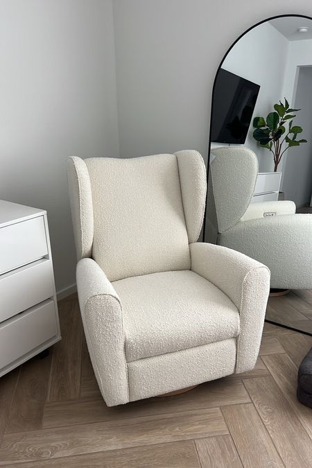 First furniture for our nursery has arrived!!! It’s a glider and recliner. We love it so much  

#LTKhome #LTKbaby