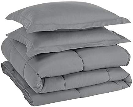 Chezmoi Collection 3-Piece Down Alternative Comforter Set - Lightweight All Seasons Luxurious Brushe | Amazon (US)