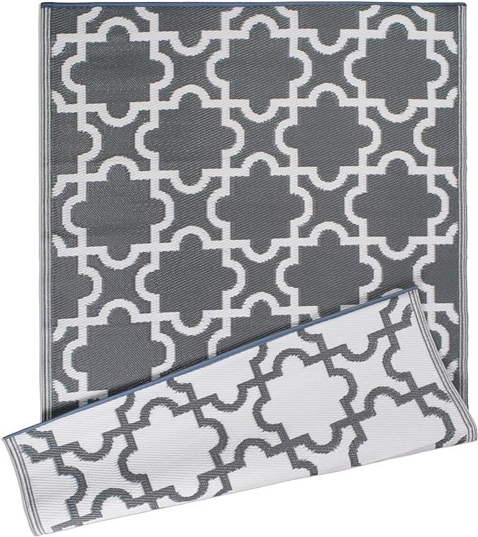 DII Moroccan Indoor/Outdoor Lightweight, Reversible, & Fade Resistant Area Rug, Use For Patio, De... | Amazon (US)