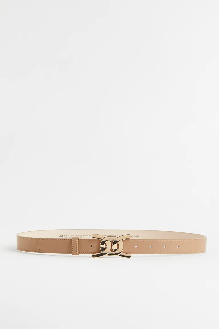 New ArrivalBelt with a decorative, chain-shaped metal buckle at front.CompositionShell: Polyester... | H&M (US + CA)