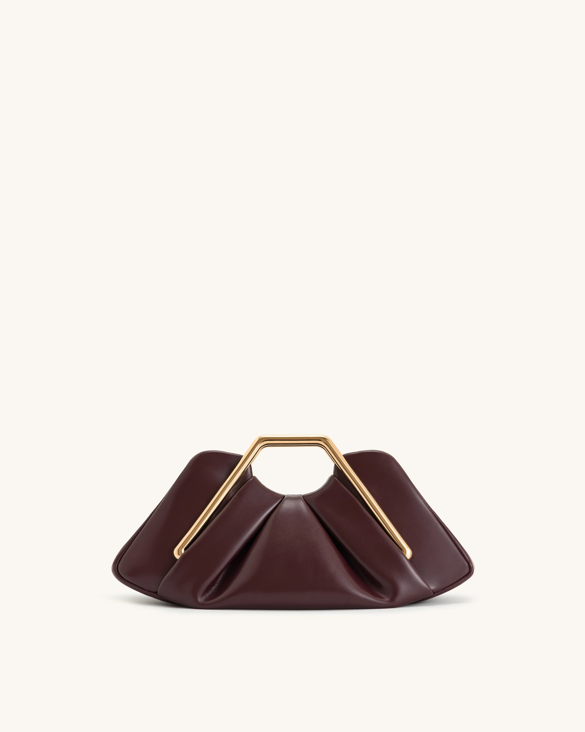 Lila Metal Frame Clutch - Burgundy | JW PEI US