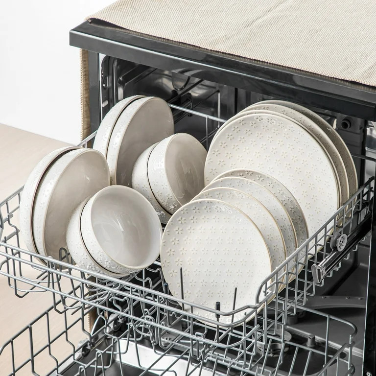 vancasso Juego de Vajilla 16 Piezas, Platos y Tazones de Gres para 4, Juego de Platos Blancos, Es... | Walmart (US)