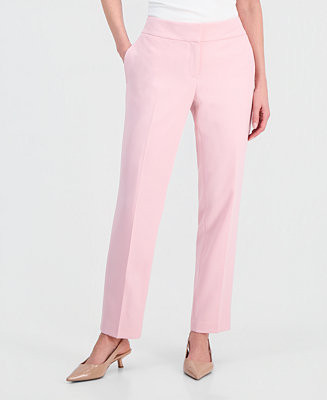 Women's Julia Stretch Crepe Mid-Rise Pants, Regular & Petite | Macy's