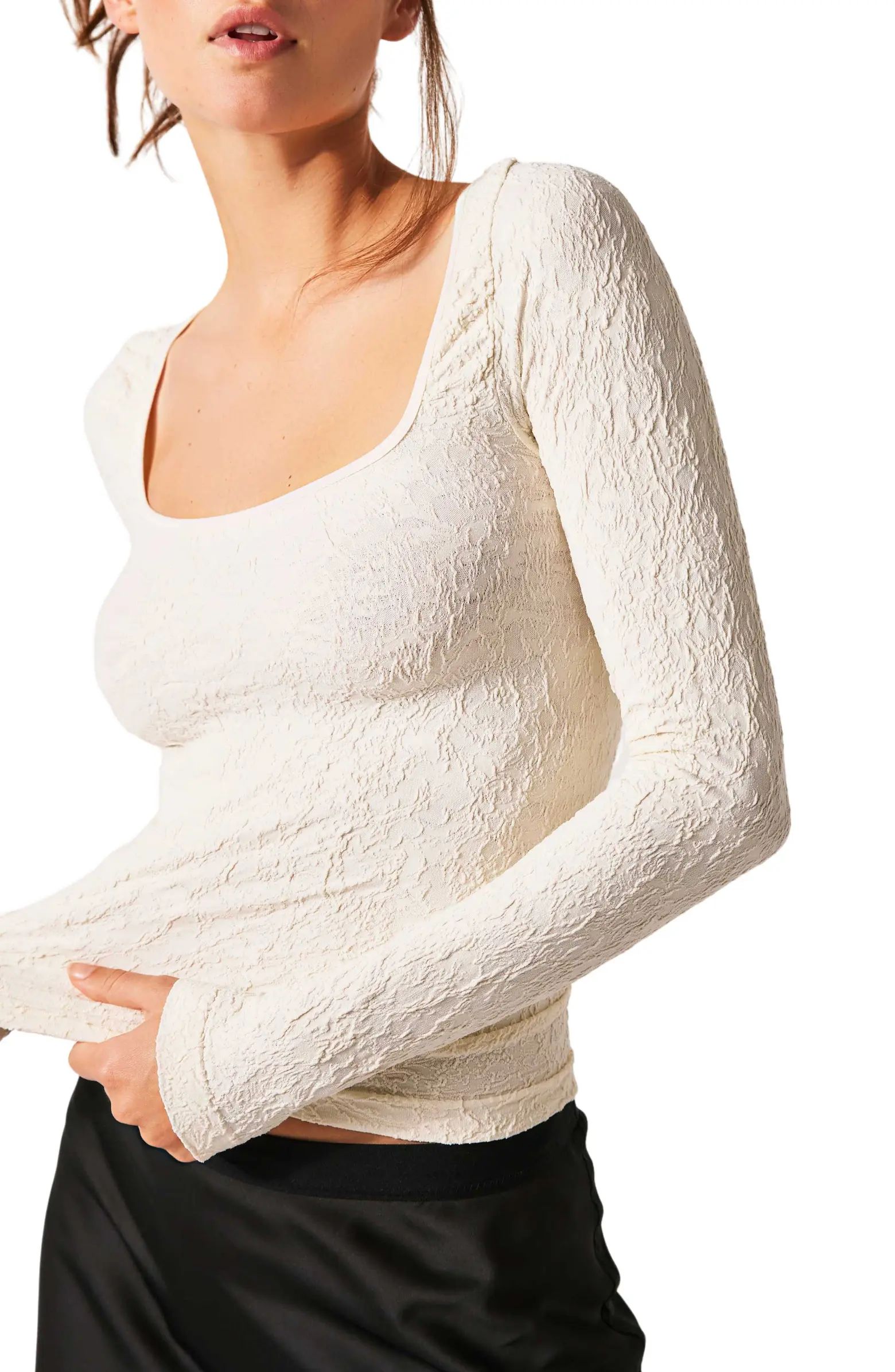 Have It All Square Neck Knit Top | Nordstrom